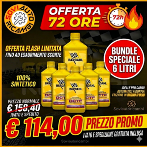 OFFERTA FLASH - Kit 6 Litri Bardahl DCTF Speed Multivehicle